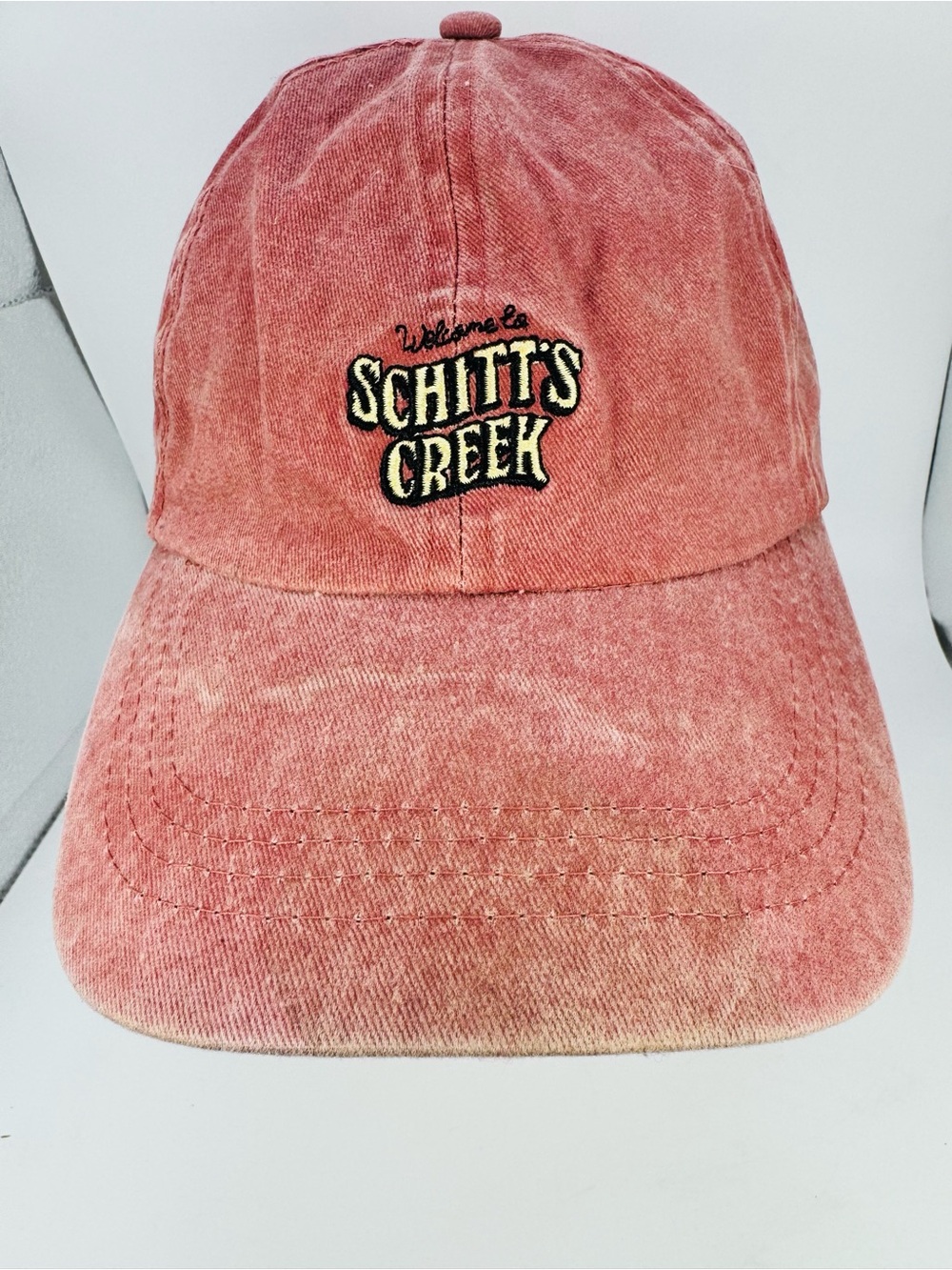 Schitt’s Creek Adjustable Faded Red Low Profile Strap Back Hat / Cap
